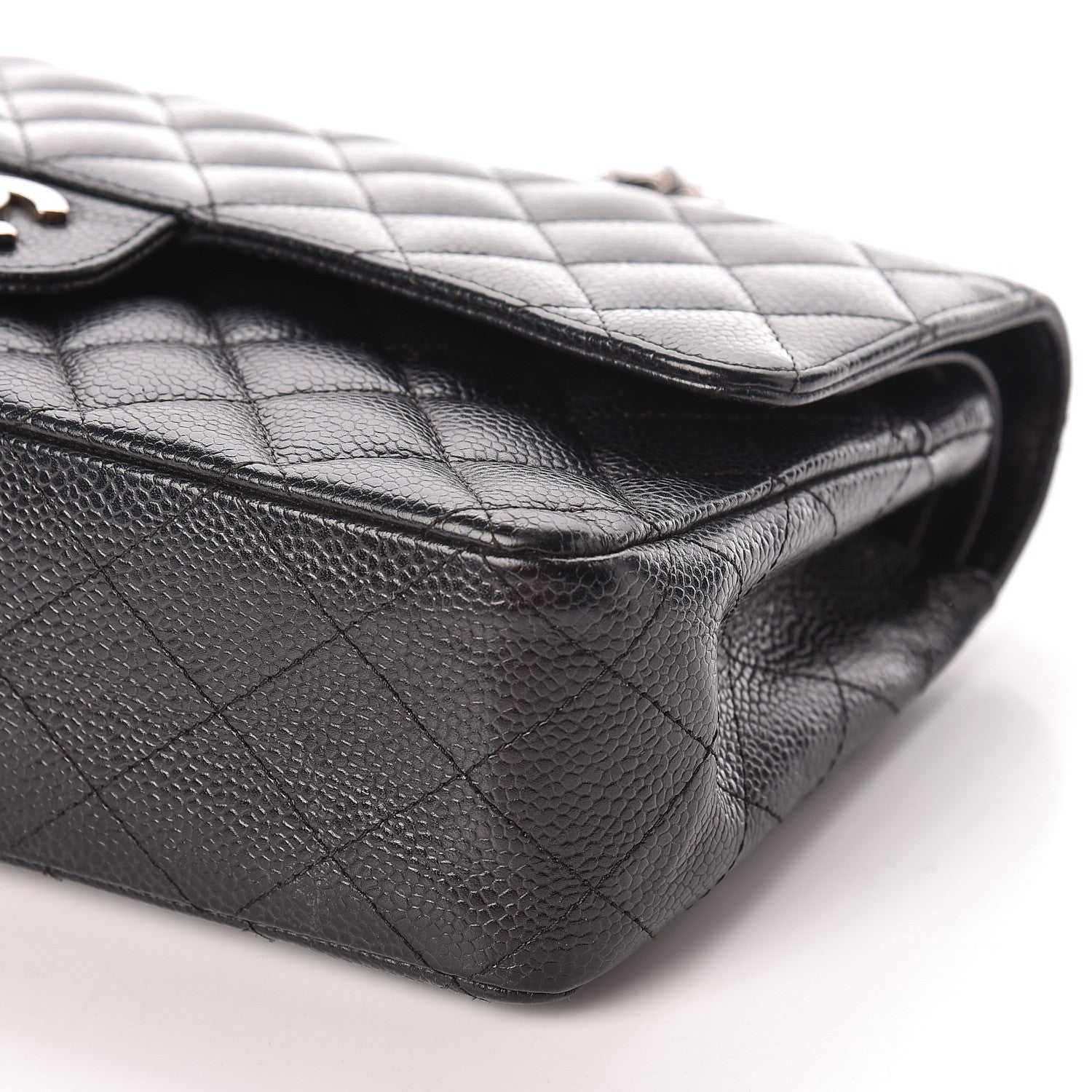 Chanel Caviar Quilted Medium Double Flap Black 11 of 12