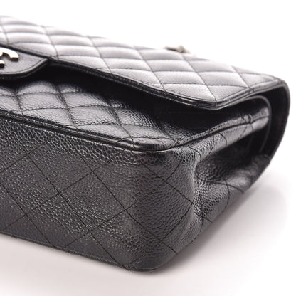 Chanel Caviar Quilted Medium Double Flap Black 11 of 12
