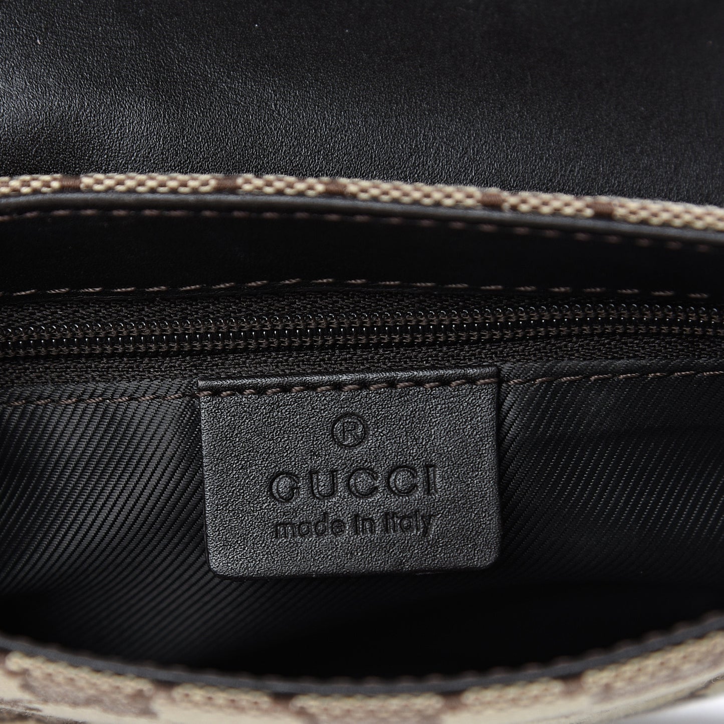 Monogram Waist Pouch Bag Dark Brown