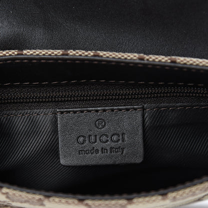 Gucci Monogram Waist Pouch Bag Dark Brown 5 of 10