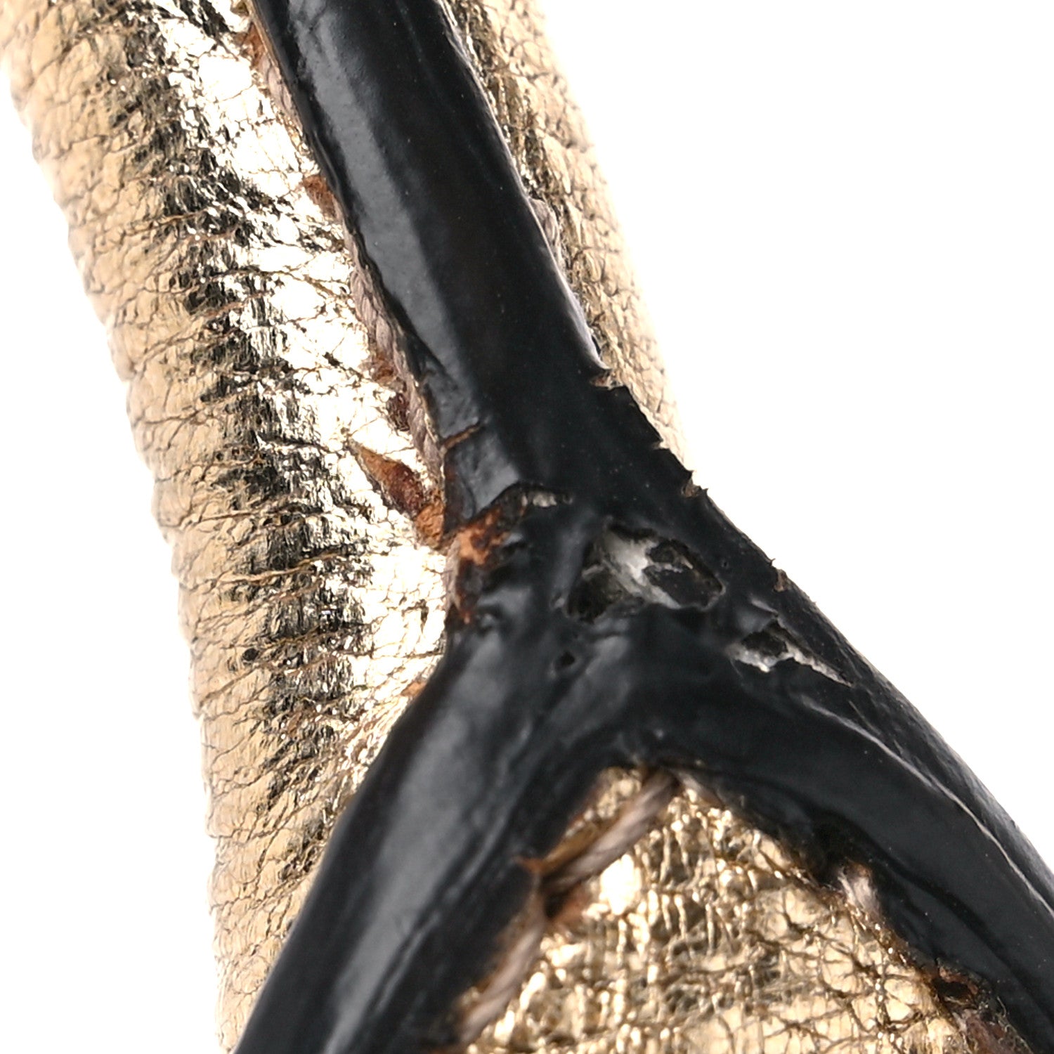 Salvatore Ferragamo Metallic Hammered Calfskin Studio Top Handle Bag Gold 14 of 16