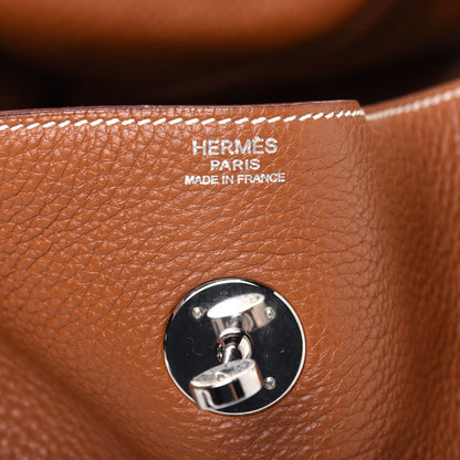Hermes Taurillon Clemence Lindy 30 Gold 6 of 17