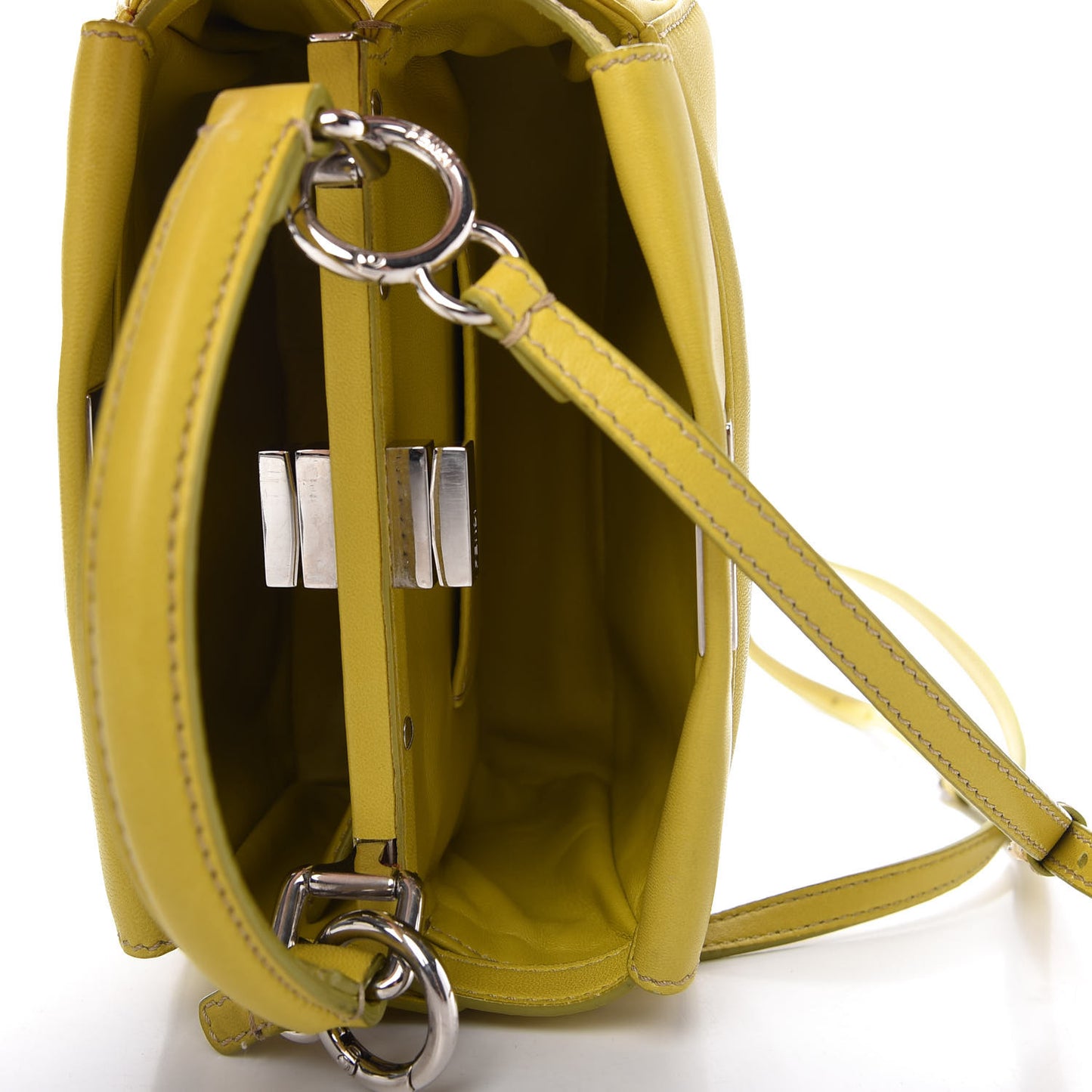 Nappa Mini Peekaboo Iconic Satchel Lime