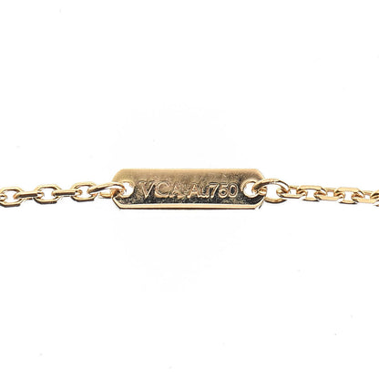 Van Cleef & Arpels 18K Yellow Gold Mother of Pearl Vintage Alhambra Pendant Necklace 5 of 5