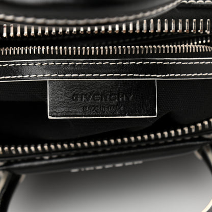 Givenchy Calfskin Contrast Topstitch Small Antigona Black White 6 of 11