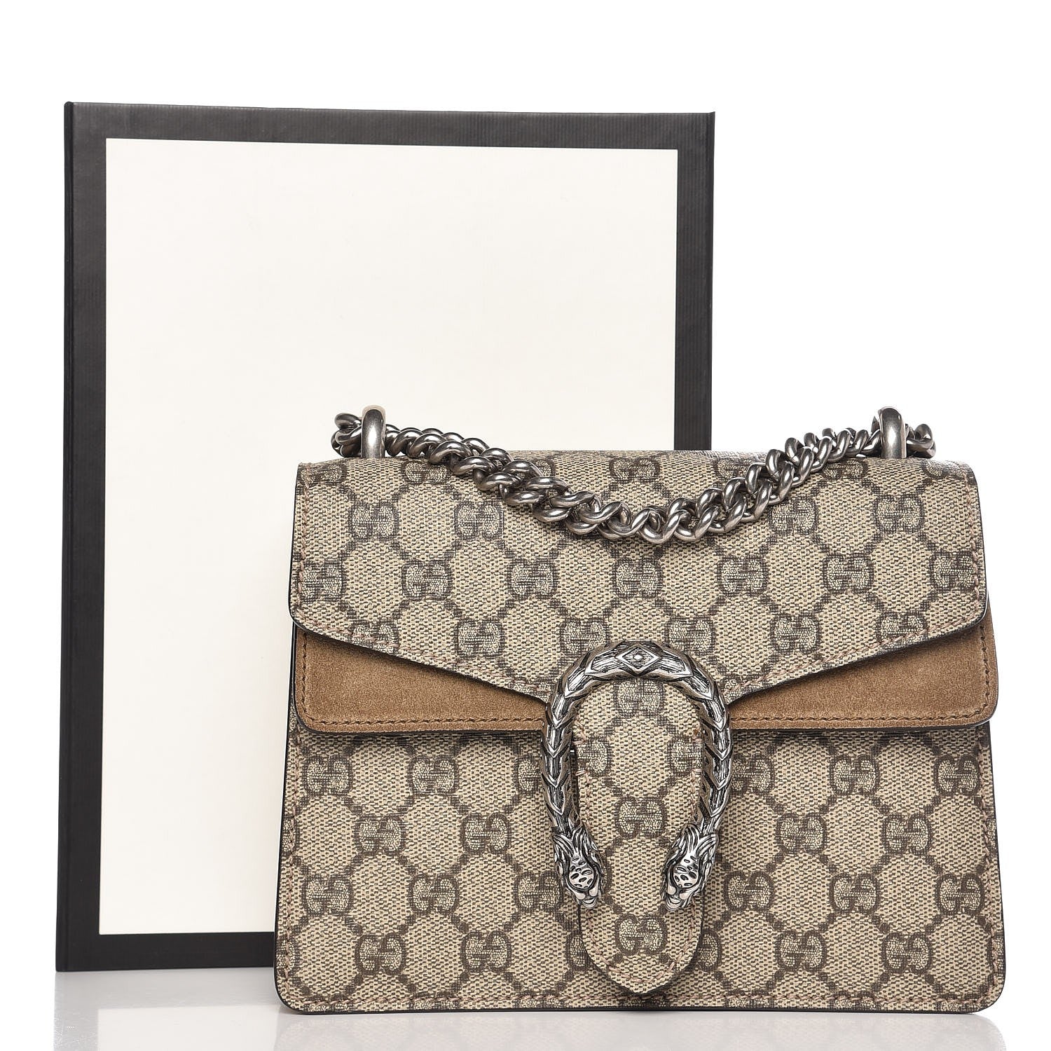 Gucci GG Supreme Monogram Mini Dionysus Shoulder Bag Taupe 10 of 10