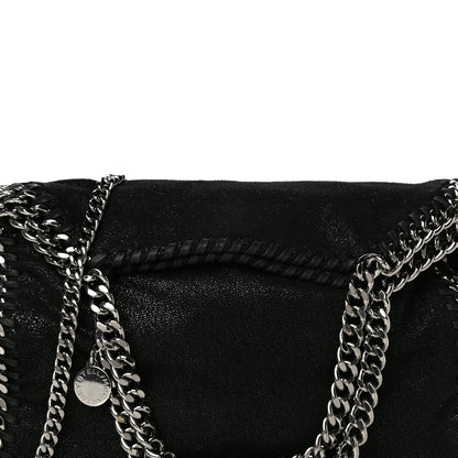 Stella McCartney Shaggy Deer Mini Falabella Fold Over Tote Black 7 of 9