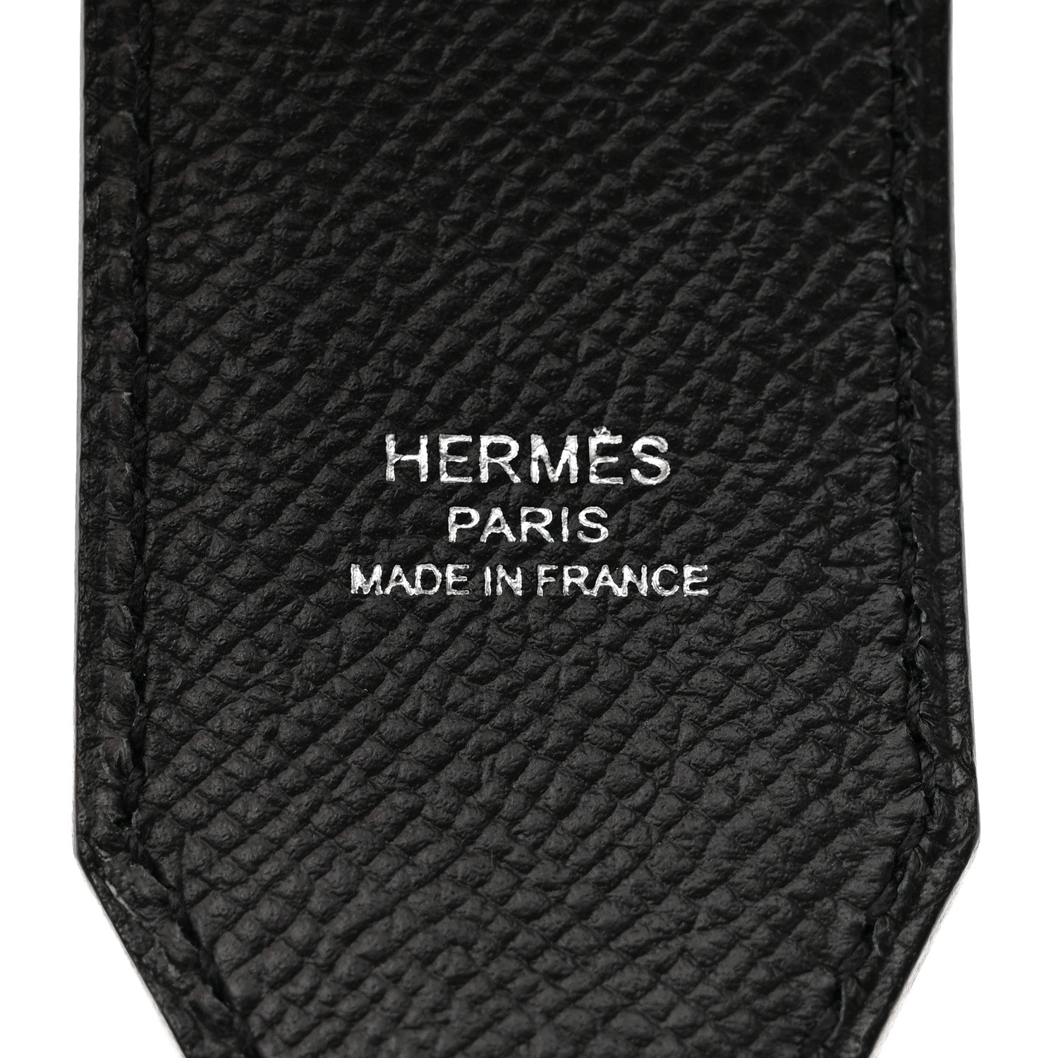 Hermes Epsom 40mm Hexagone Tressage Shoulder Strap Black Craie Gold 3 of 6