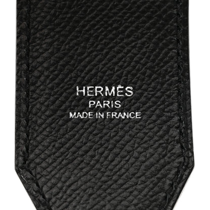 Hermes Epsom 40mm Hexagone Tressage Shoulder Strap Black Craie Gold 3 of 6