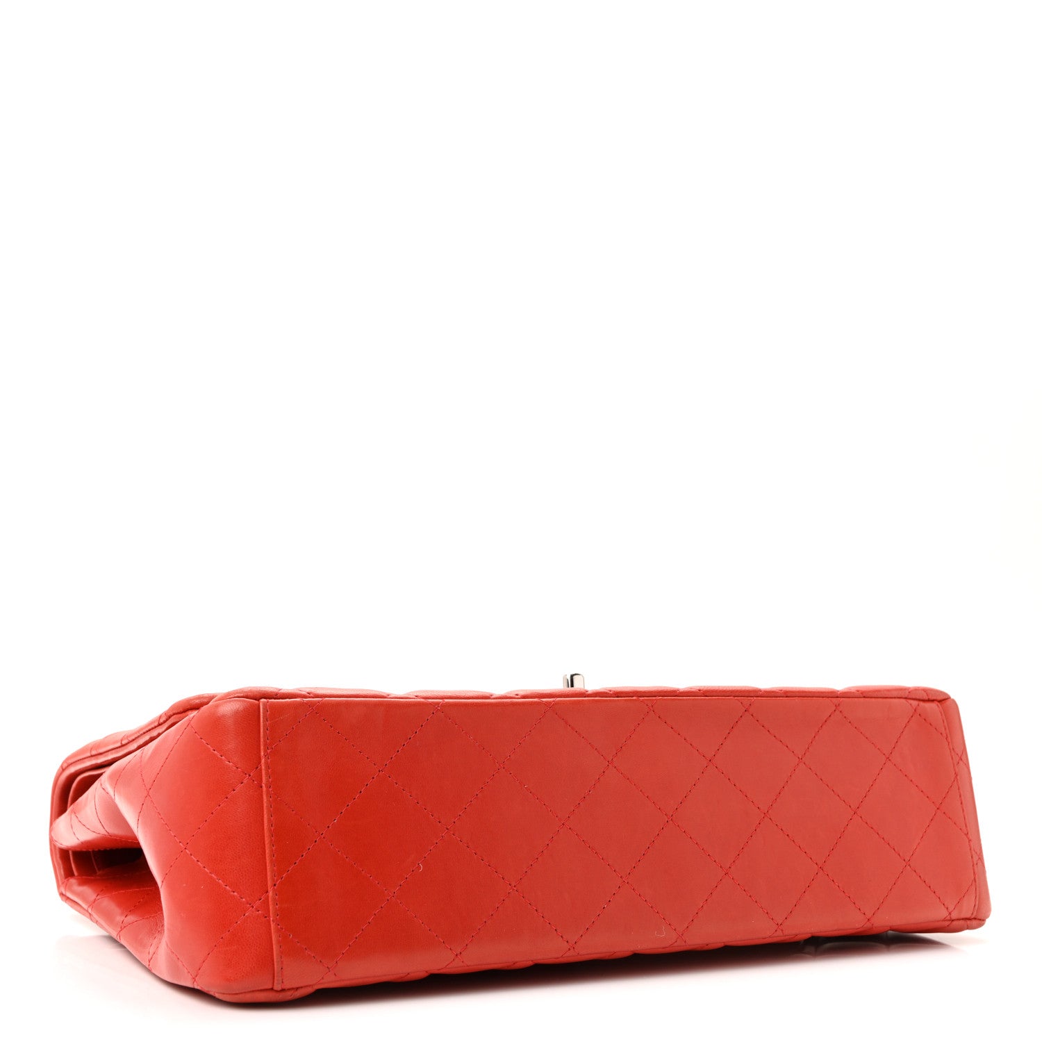 Chanel Lambskin Quilted Maxi Double Flap Red 10 of 43