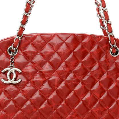 Chanel Glazed Calfskin Quilted Medium Just Mademoiselle Red 8 of 10