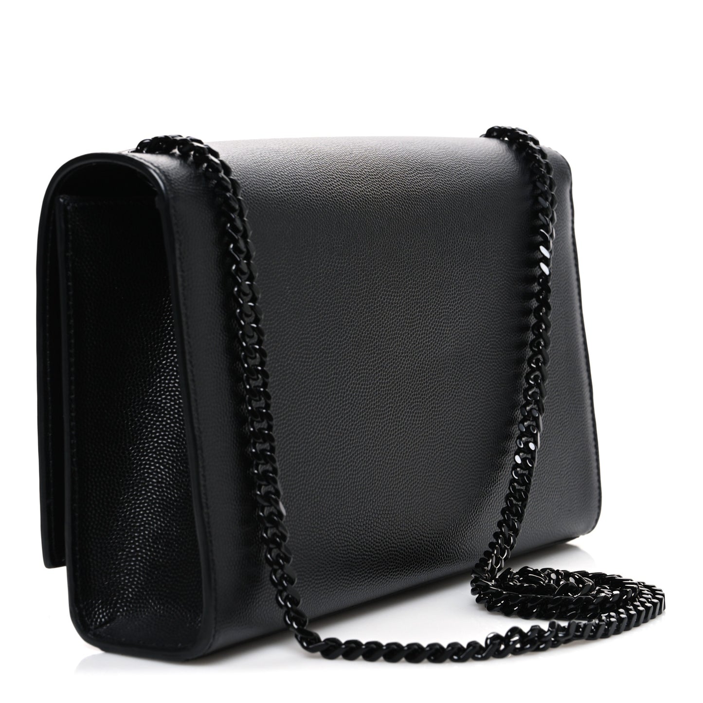 Grain De Poudre Medium Classic Monogram Monochrome Kate Satchel Black
