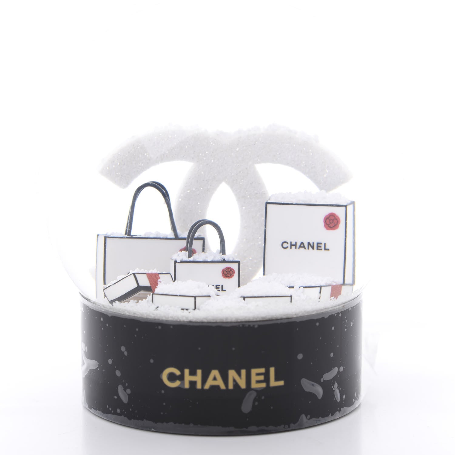 Chanel Glass CC Shopping Bag Snow Globe 5 of 6