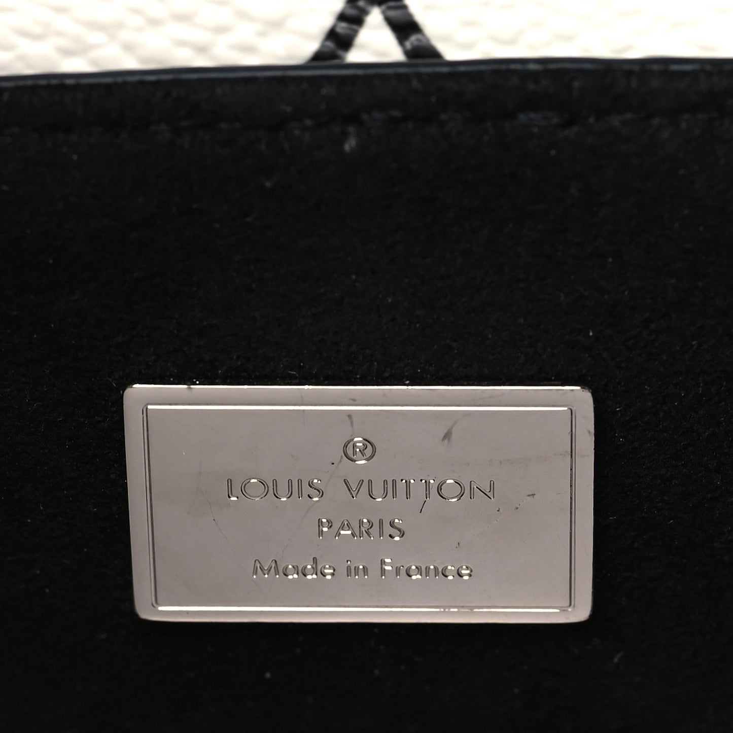 Patent Monogram Hot Springs Backpack Black White