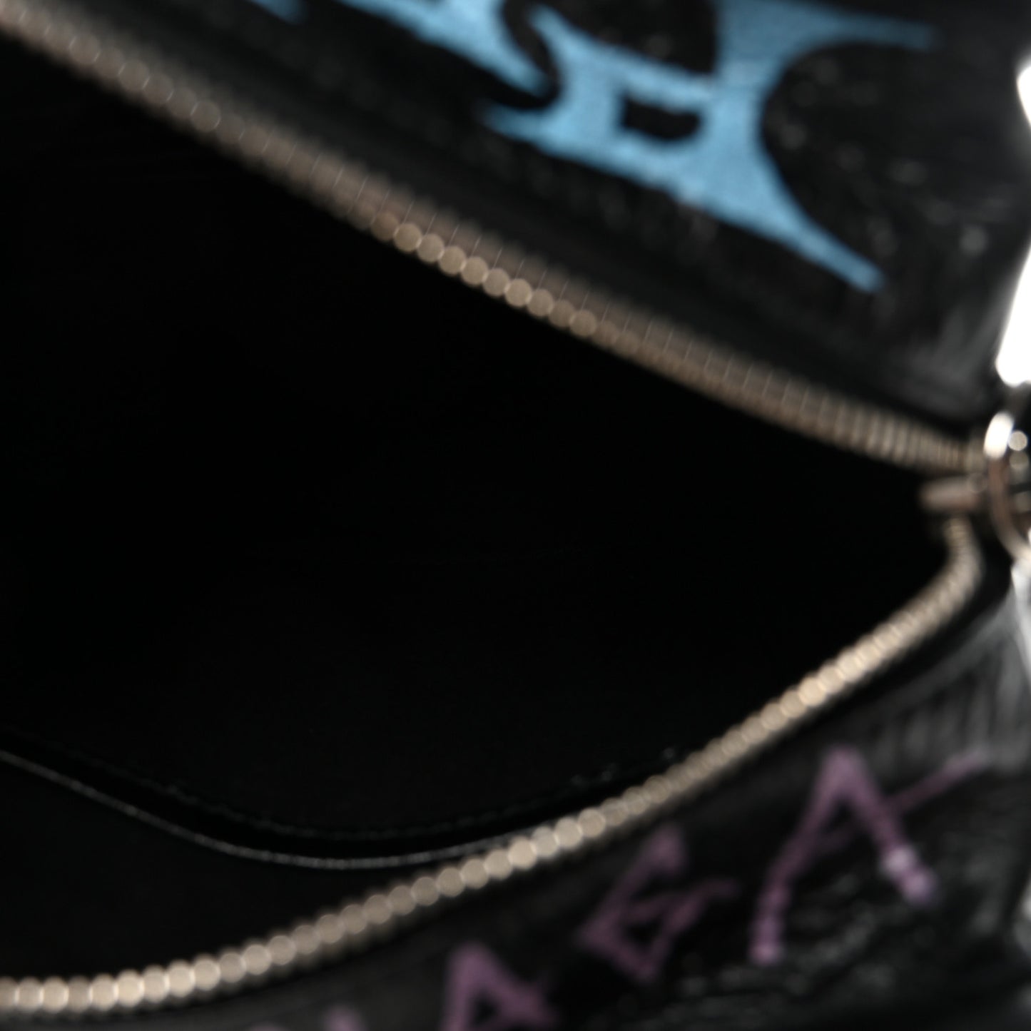Agneau Arena Graffiti All Over XXS Bazar Shopper Tote Black Multicolor