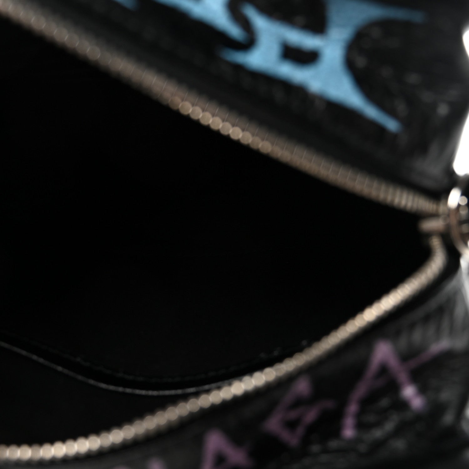 Balenciaga Agneau Arena Graffiti All Over XXS Bazar Shopper Tote Black Multicolor 5 of 9