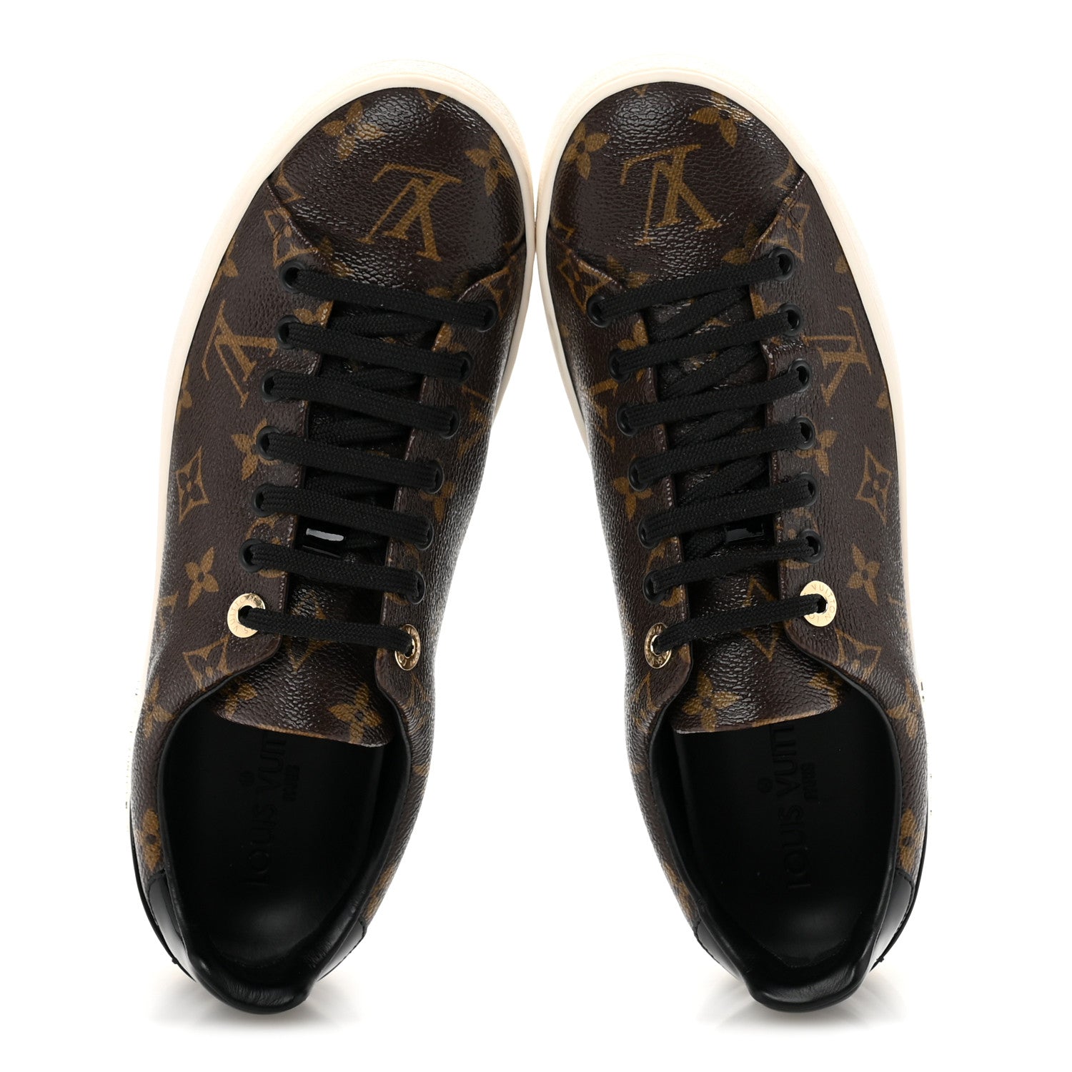 Louis Vuitton Patent Monogram Frontrow Sneakers 39 2 of 9