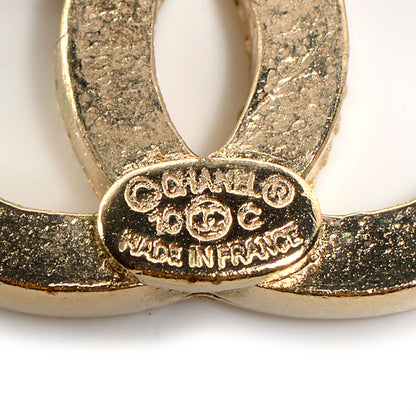 Chanel Crystal CC Earrings Gold 5 of 6