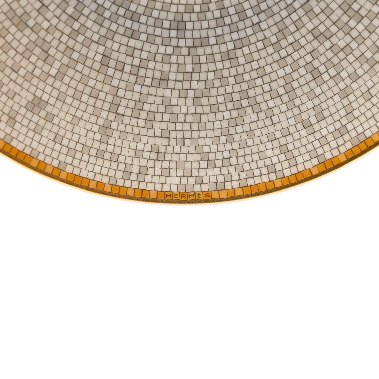 Hermes Porcelain Mosaique Au 24 Bread And Butter Plate Set of 2 Gold 5 of 6