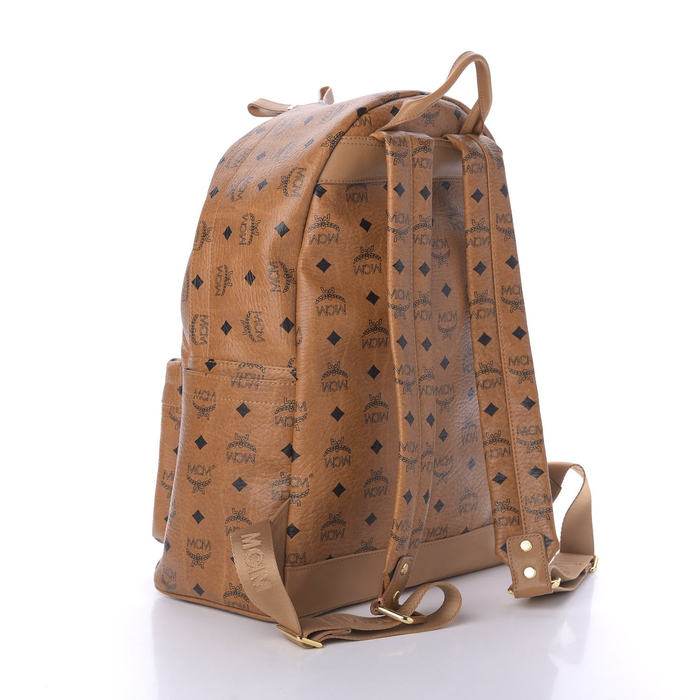 Visetos Medium Sprinkle Stud Stark Backpack Cognac