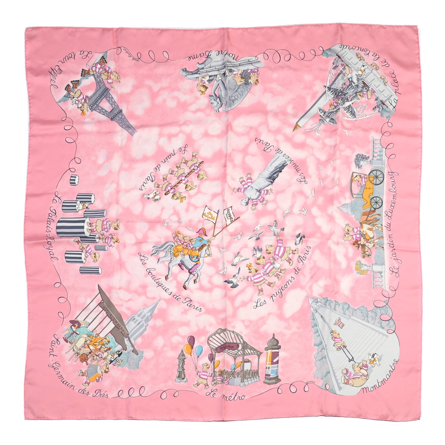 Silk Les Triples Scarf 90
