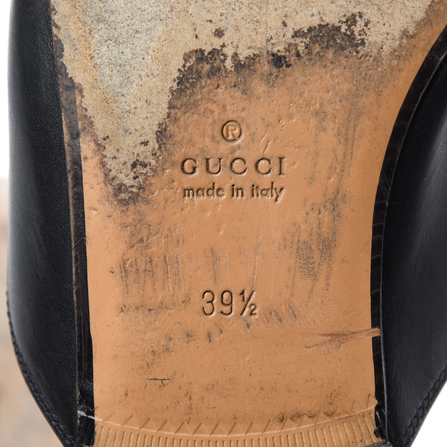 Gucci Calfskin Womens Princetown Slippers 39.5 Black 8 of 10