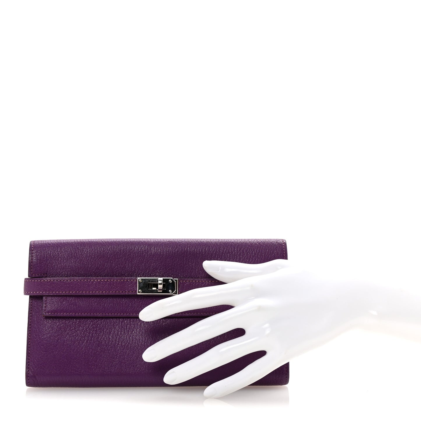 Chevre Mysore Kelly Longue Wallet Violet