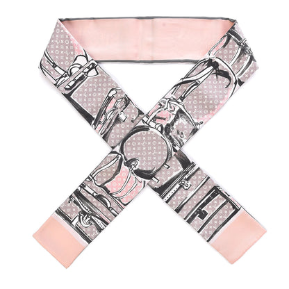 Louis Vuitton Silk Monogram Trunks Bandeau Rose Poudre 1 of 4