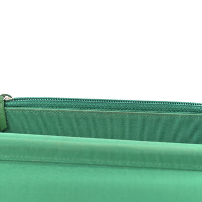 Chanel Tweed Fringe Wallet On Chain WOC Black Green 8 of 10