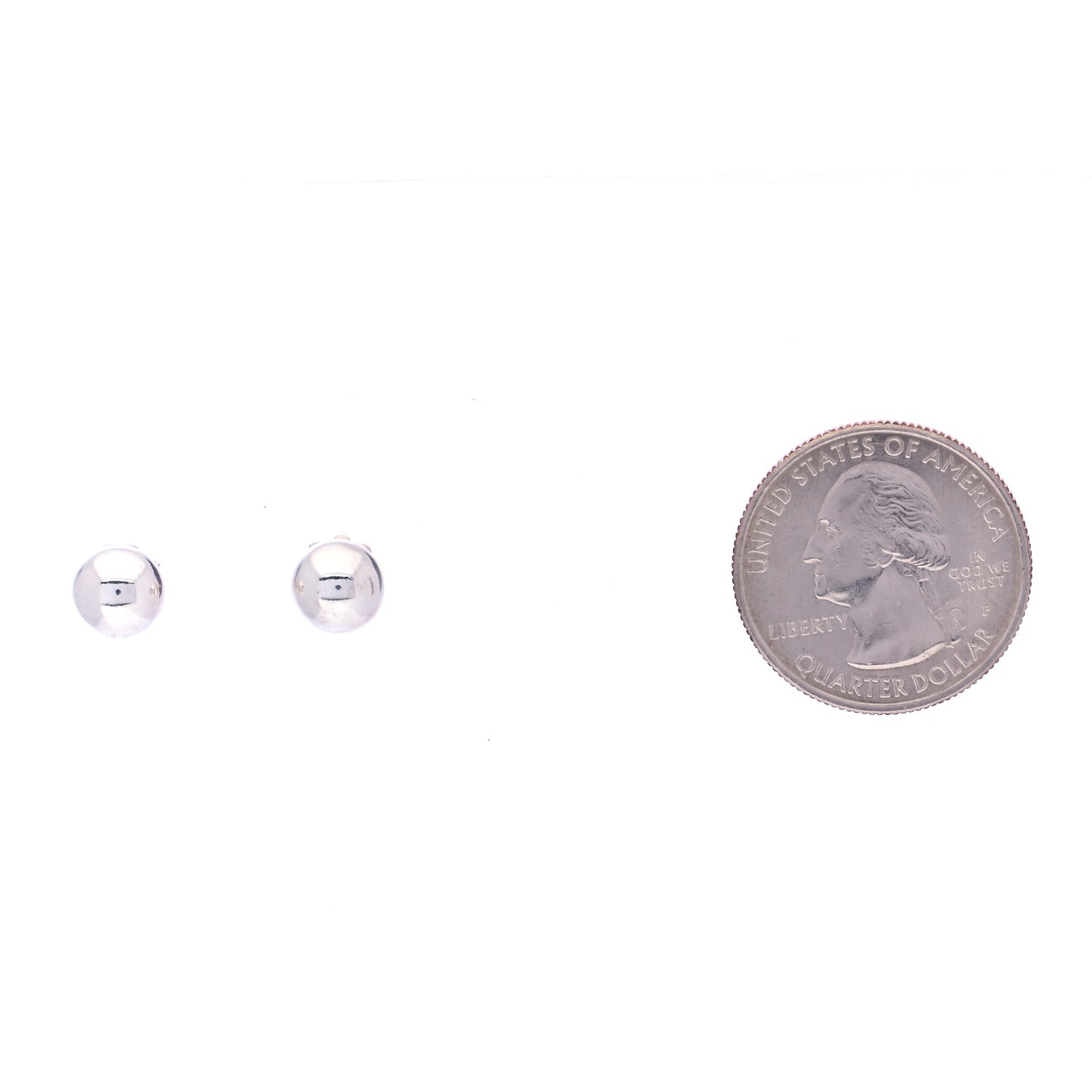 Sterling Silver 8mm HardWear Ball Earrings