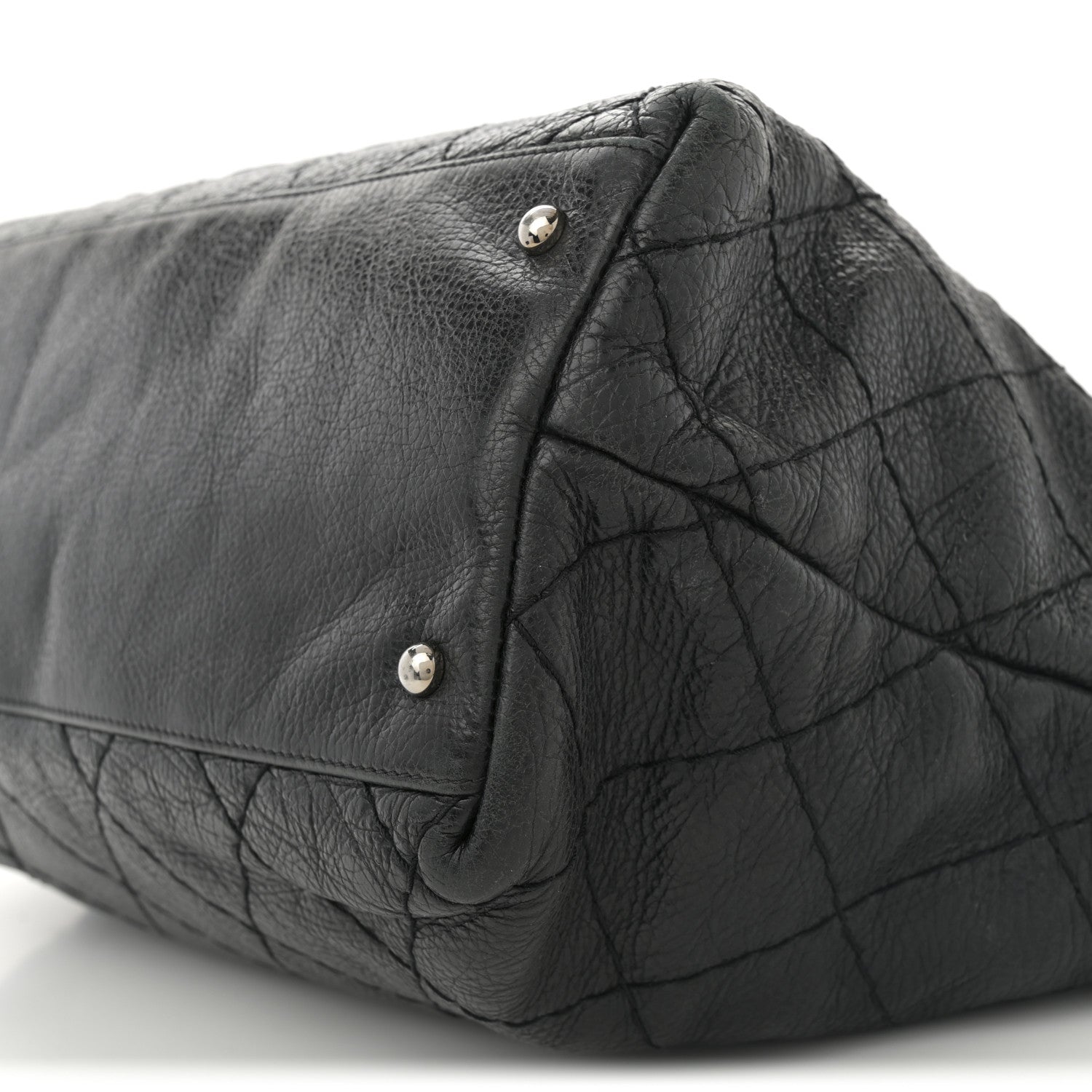 Chanel Glazed Calfskin Large On The Road Tote Black 11 of 13