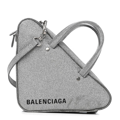 Balenciaga Glitter XS Triangle Chain Duffle Argent 1 of 8