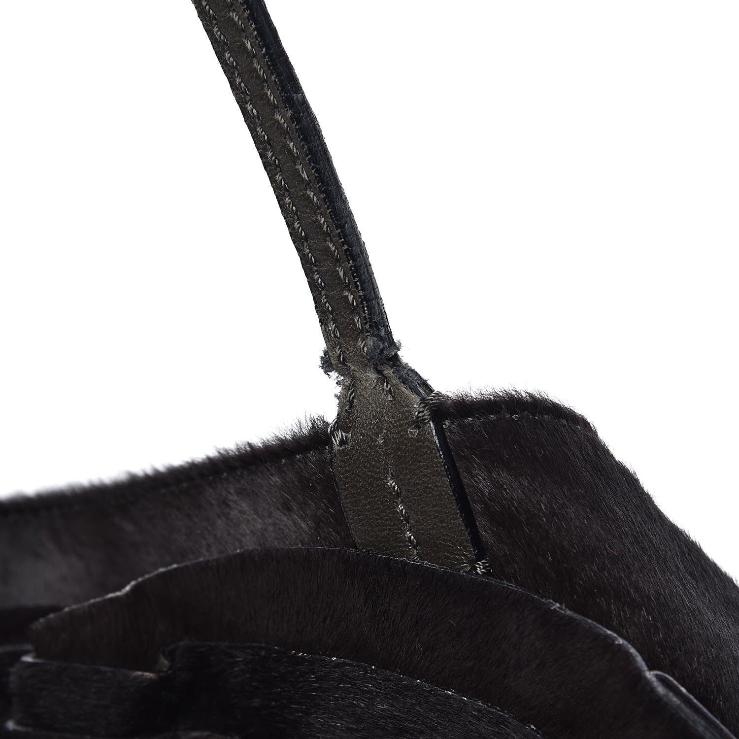 Valentino Garavani Calf Hair Petale Tote Brown 14 of 15