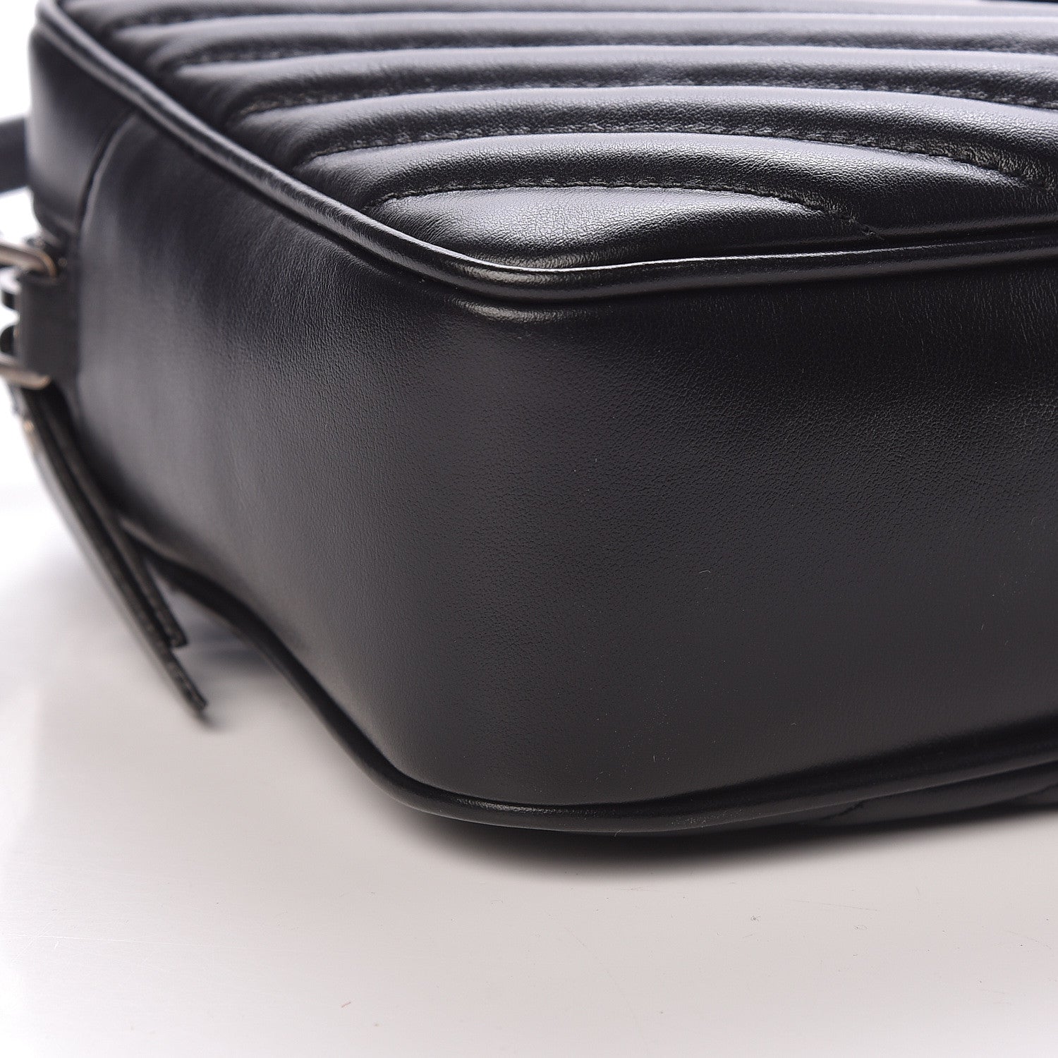 Saint Laurent Calfskin Matelasse Monogram Lou Camera Bag Black 9 of 10