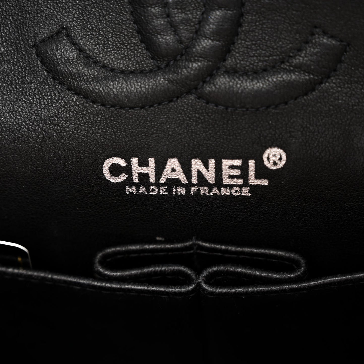 Caviar Quilted Small Double Flap Black