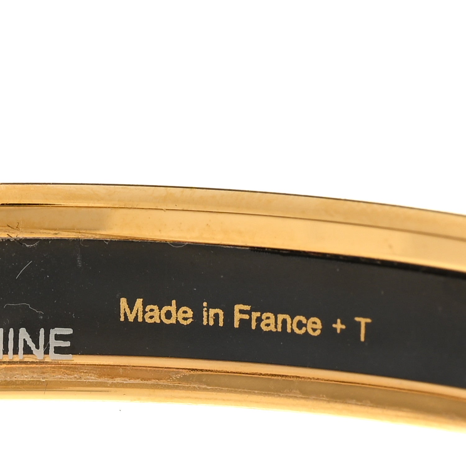 Hermes Enamel Printed Narrow Caleche Bracelet 65 Rouge De Chine 5 of 5