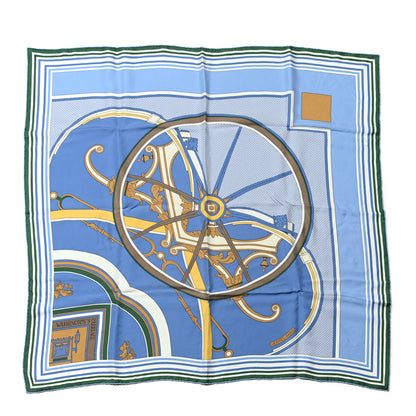 Hermes Washed Silk Washington's Carriage Scarf 90 1 of 5