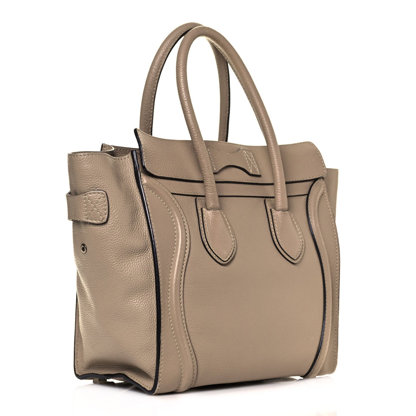 Pebbled Calfskin Micro Luggage Dune