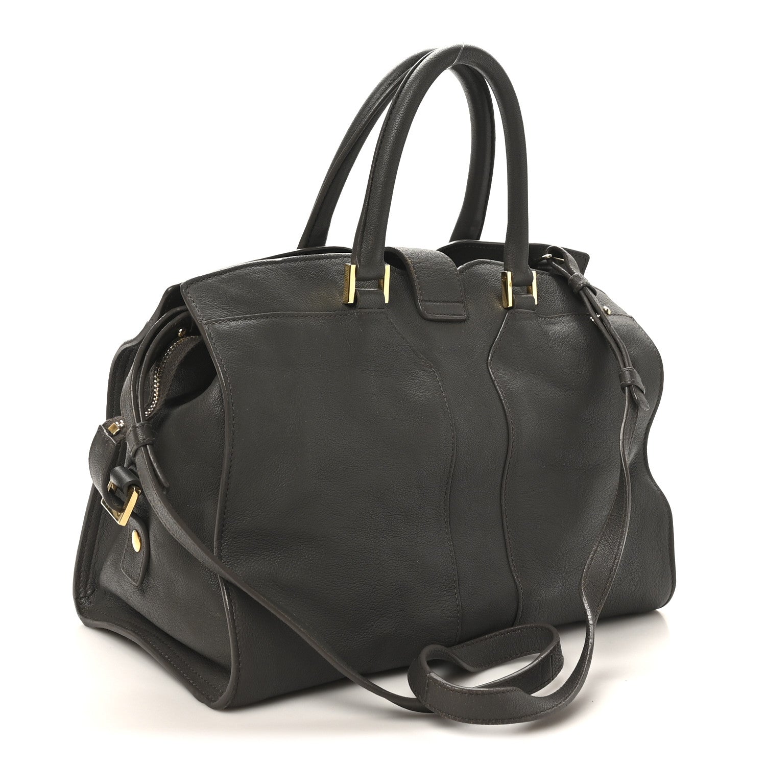 Saint Laurent Sheepskin Small Cabas ChYc Grey 3 of 10