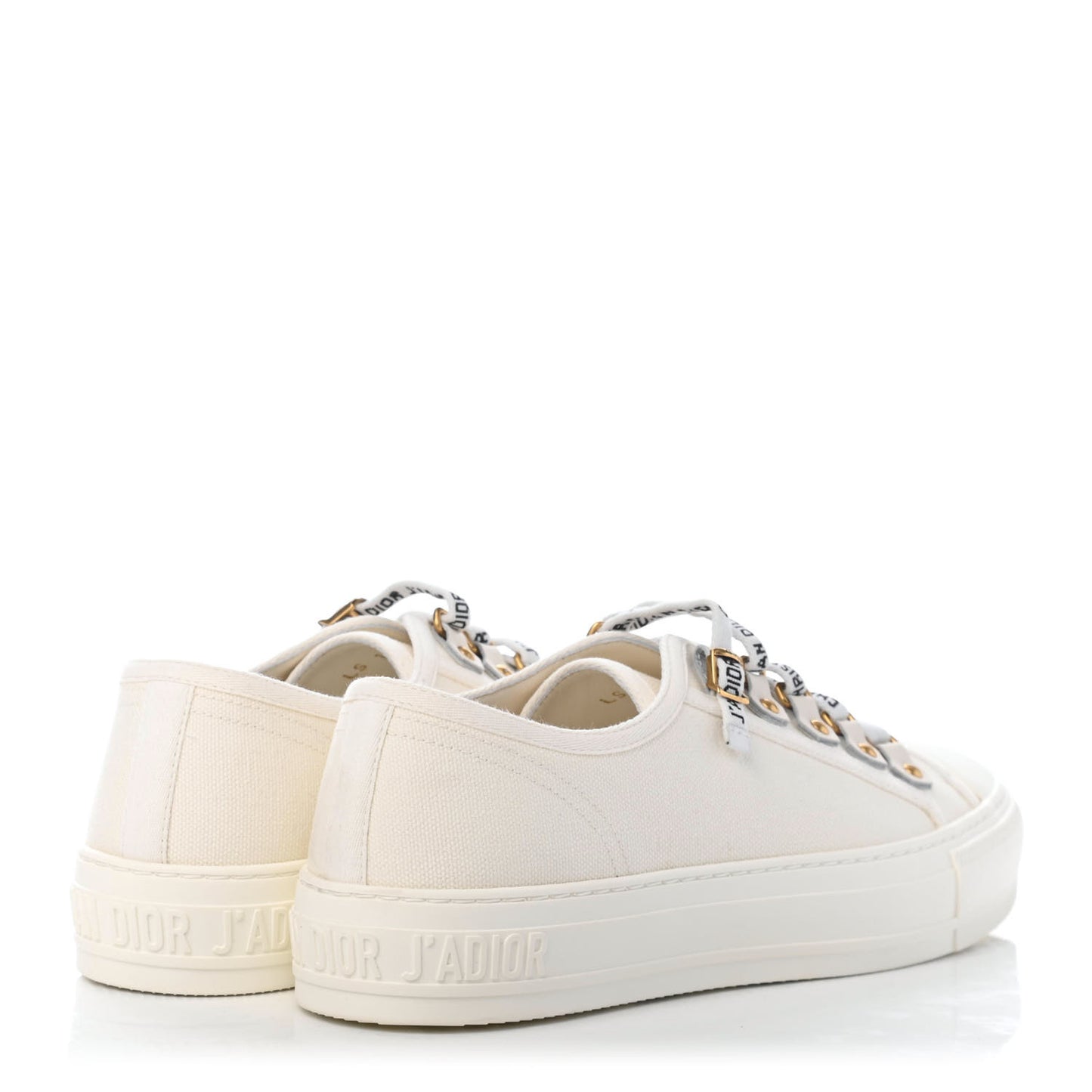 Canvas Walk'n Dior Low Top Sneakers 38 White