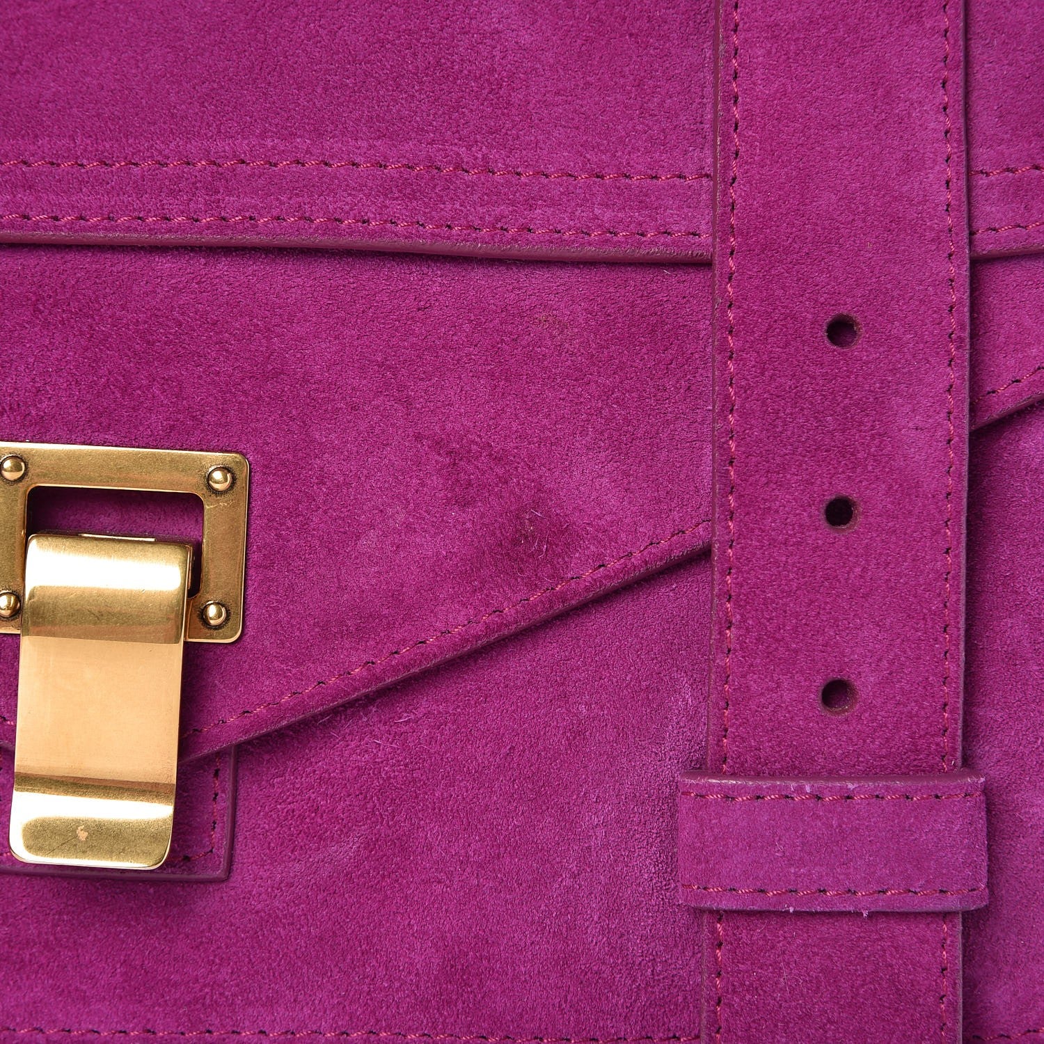 Proenza Schouler Suede Medium PS1 Satchel Grape 12 of 13