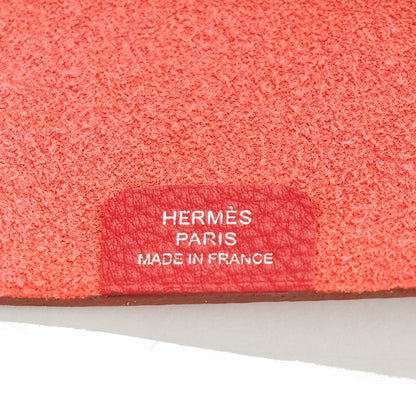 Hermes Togo Ulysse MM Notebook Cover Rouge Casaque 6 of 7
