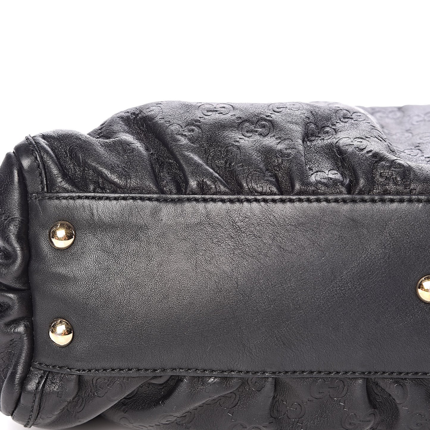 Guccissima D Gold Tote Black