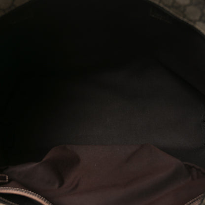 Gucci GG Supreme Monogram Medium Zippered Shopping Tote  Dark Brown 5 of 11