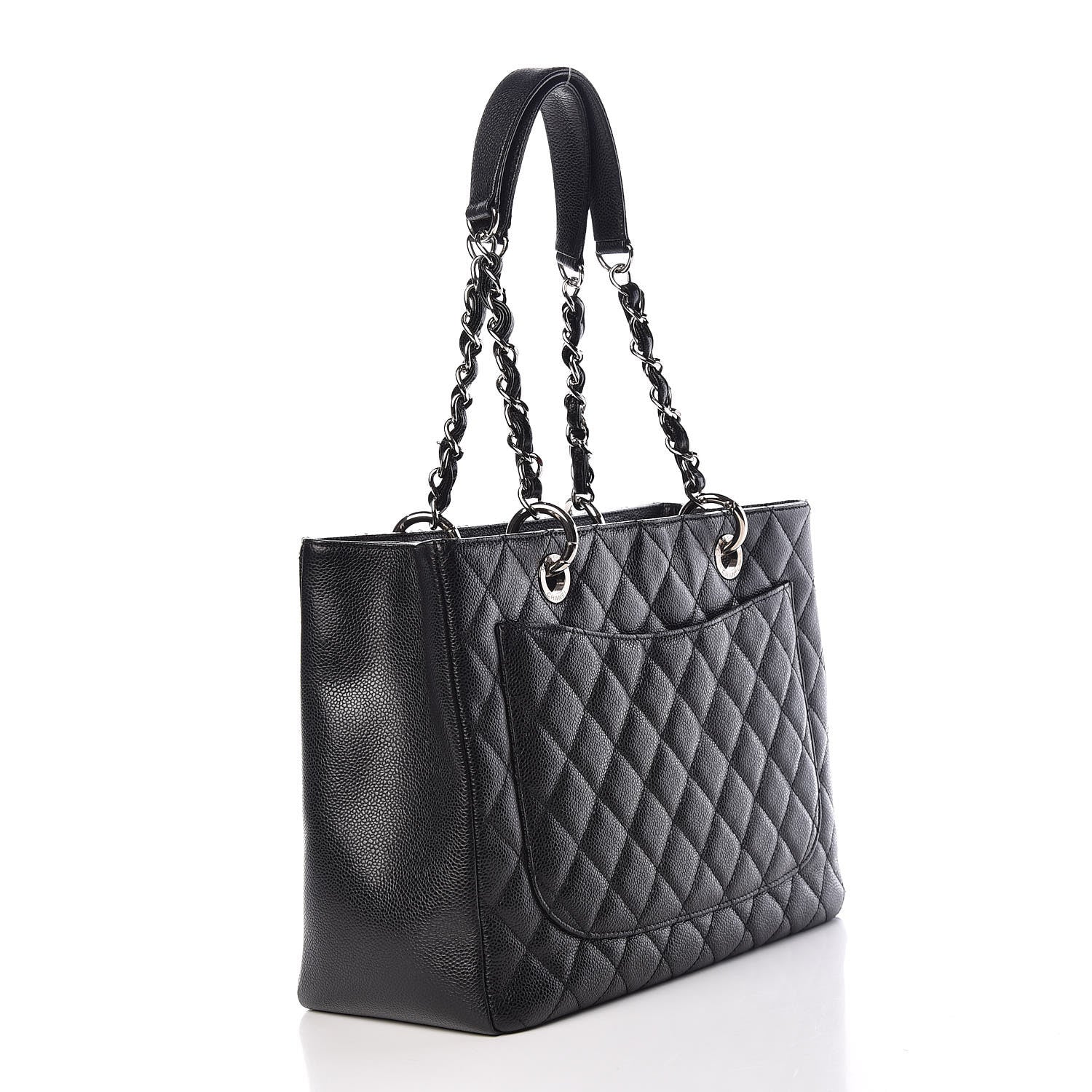 Chanel Caviar Quilted Grand Shopping Tote GST Black 3 of 12