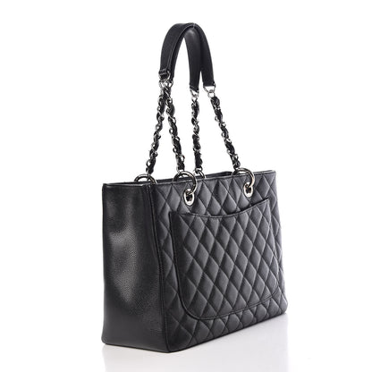 Chanel Caviar Quilted Grand Shopping Tote GST Black 3 of 12