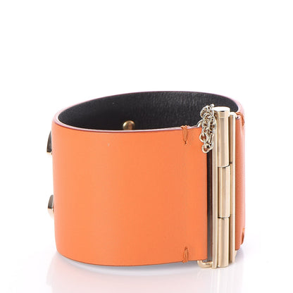 Chanel Calfskin CC Wide Cuff M Orange 3 of 6