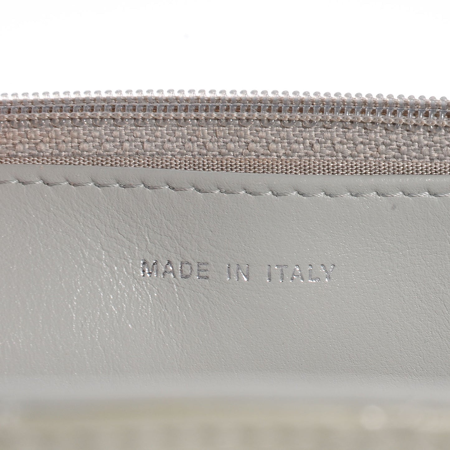 Patent Quilted Brilliant Wallet On Chain WOC Silver
