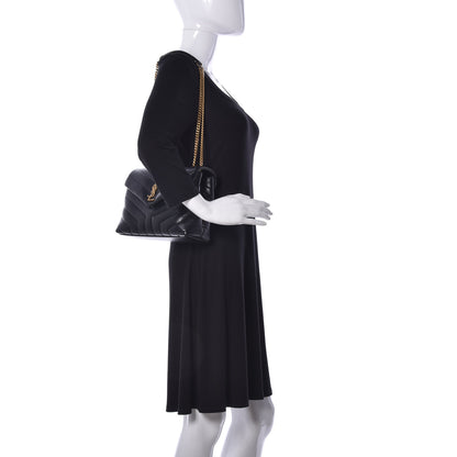 Saint Laurent Calfskin Y Quilted Monogram Small Loulou Chain Satchel Black 2 of 9