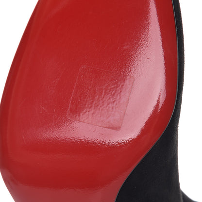 Christian Louboutin Veau Velours Stretch Gena 85 Bootie 36 Black 7 of 10
